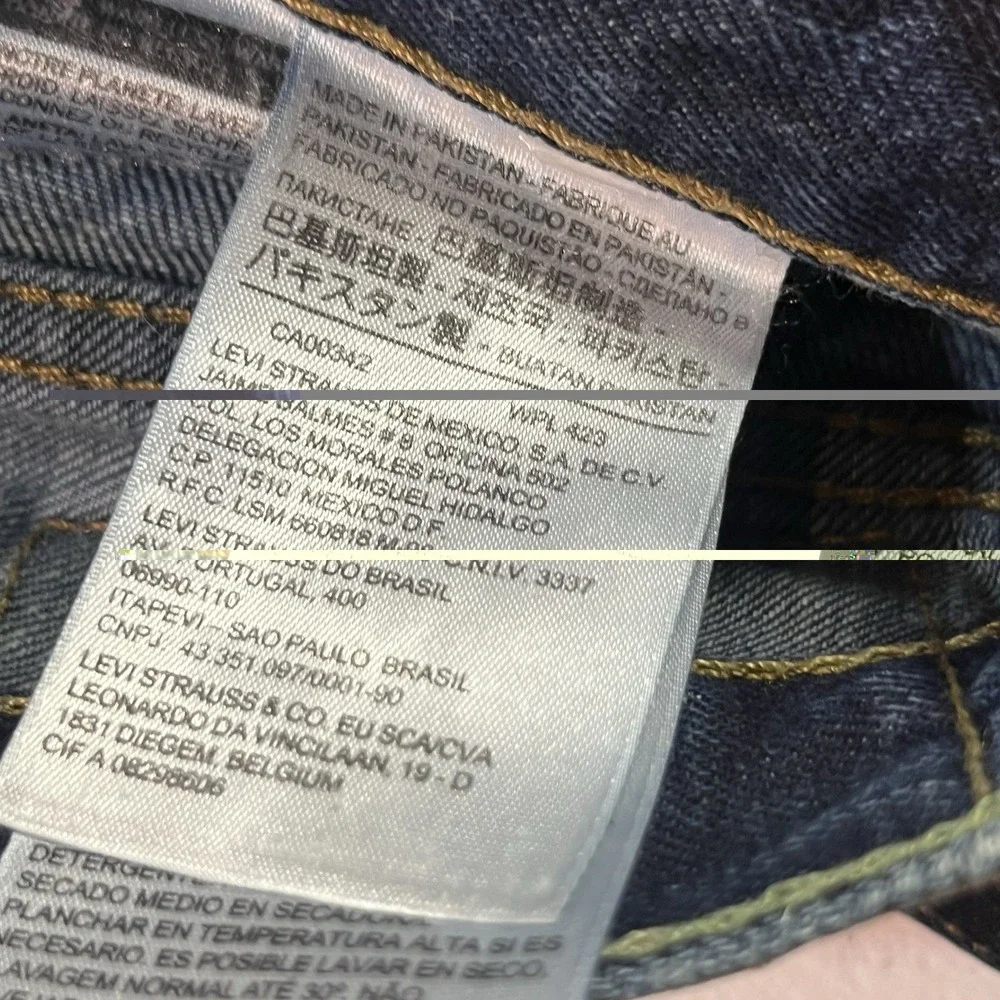 Levis 527 Jeans Mens 29x30 Blue Bootcut Mid Rise Medium Wash Denim Western